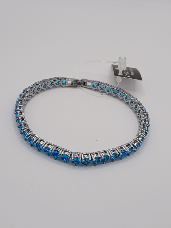 PULSEIRA RIVIERA BANHO EM RÓDIO BRANCO - Image 2