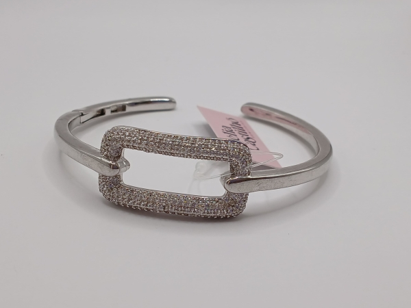 BRACELETE LISO COM DETALHE CRAVEJADO