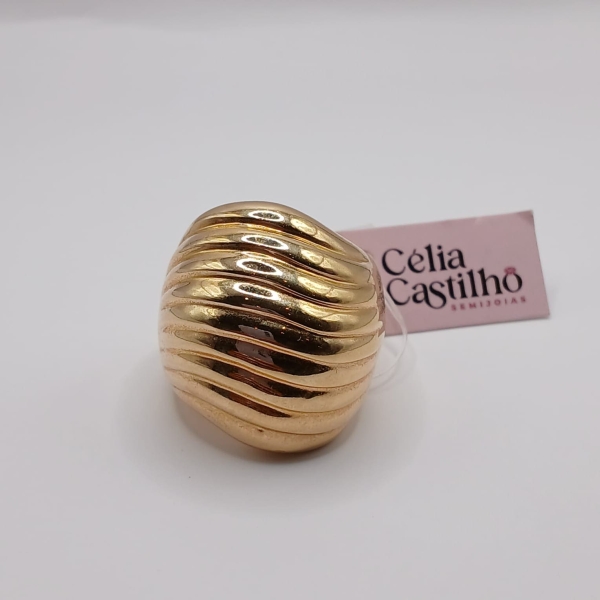 ANEL DOURADO LISO TRABALHADO - Image 3